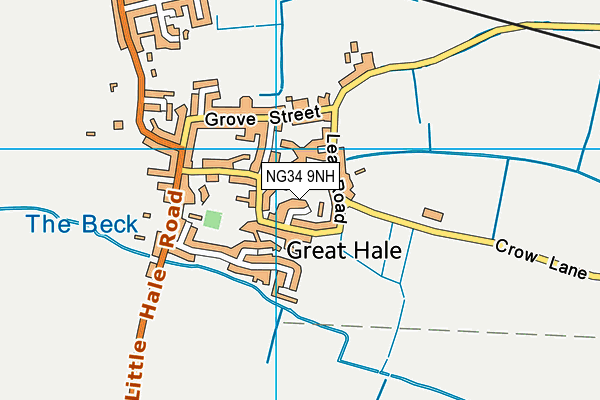 NG34 9NH map - OS VectorMap District (Ordnance Survey)