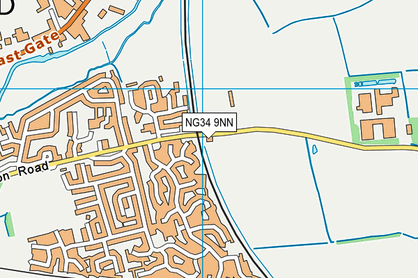 NG34 9NN map - OS VectorMap District (Ordnance Survey)