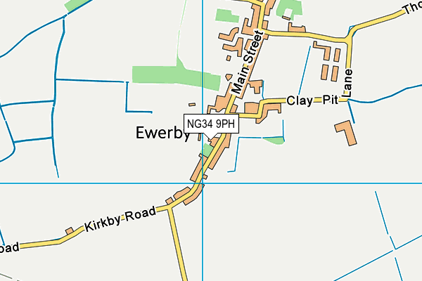 Map of THE FINCH EWERBY LTD at district scale