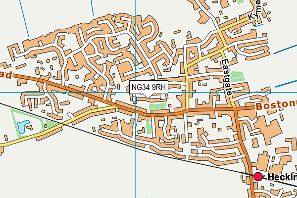 NG34 9RH map - OS VectorMap District (Ordnance Survey)