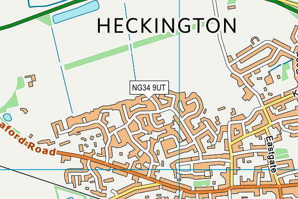 NG34 9UT map - OS VectorMap District (Ordnance Survey)