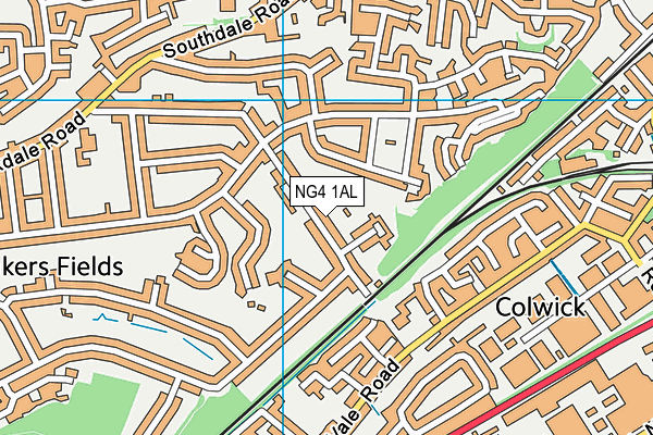 NG4 1AL map - OS VectorMap District (Ordnance Survey)