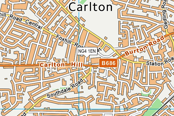 NG4 1EN map - OS VectorMap District (Ordnance Survey)