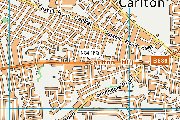 NG4 1FQ map - OS VectorMap District (Ordnance Survey)