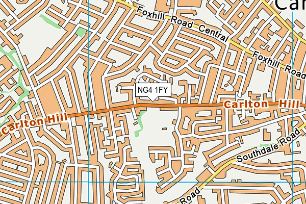 NG4 1FY map - OS VectorMap District (Ordnance Survey)