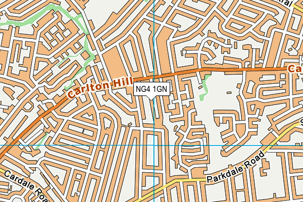 NG4 1GN map - OS VectorMap District (Ordnance Survey)