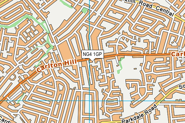 NG4 1GP map - OS VectorMap District (Ordnance Survey)