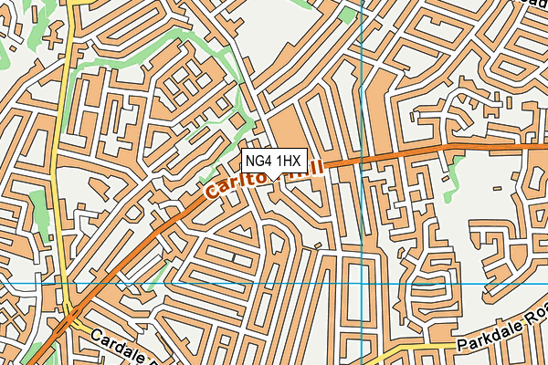 NG4 1HX map - OS VectorMap District (Ordnance Survey)