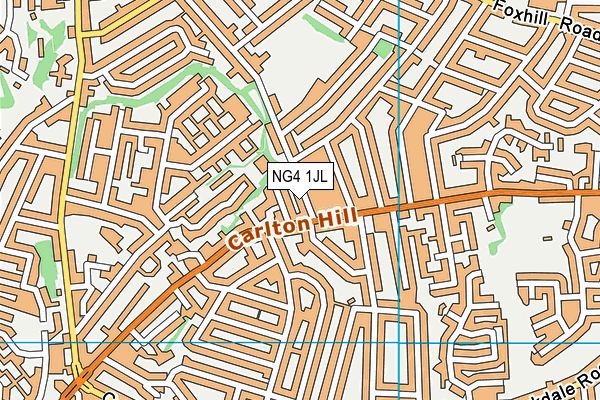 Standhill Infants' School map (NG4 1JL) - OS VectorMap District (Ordnance Survey)