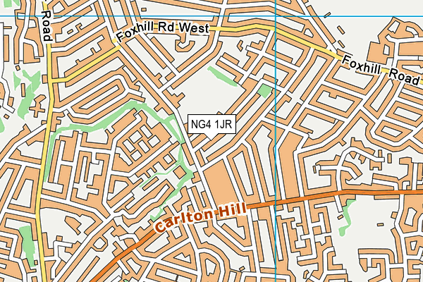 NG4 1JR map - OS VectorMap District (Ordnance Survey)
