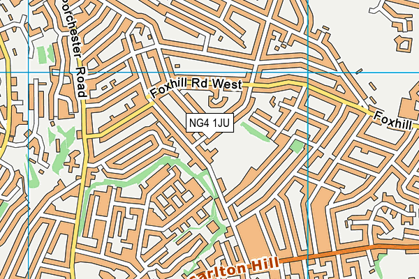 NG4 1JU map - OS VectorMap District (Ordnance Survey)