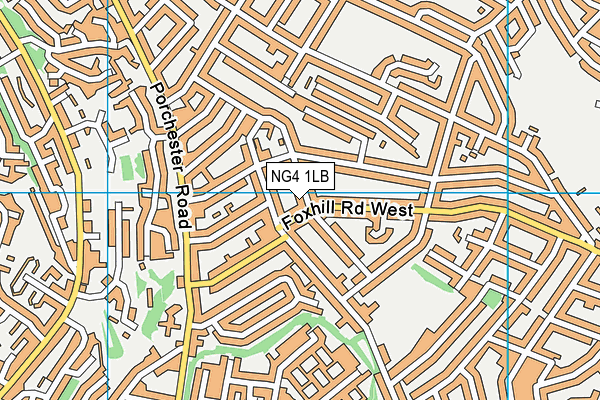 NG4 1LB map - OS VectorMap District (Ordnance Survey)