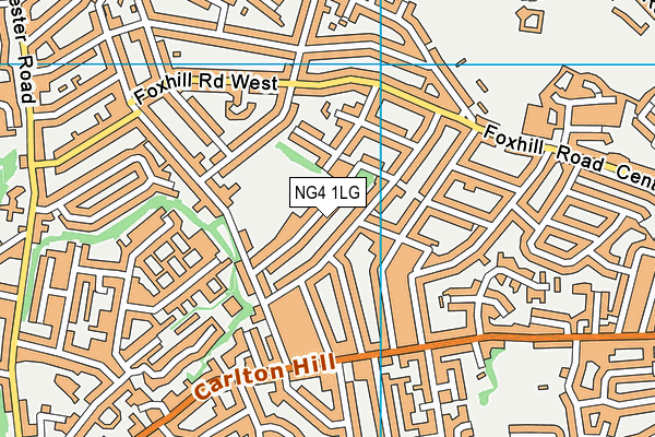 NG4 1LG map - OS VectorMap District (Ordnance Survey)