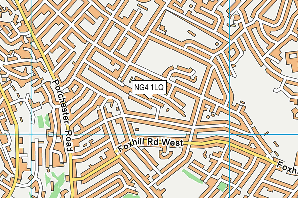 NG4 1LQ map - OS VectorMap District (Ordnance Survey)