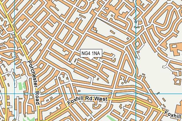 NG4 1NA map - OS VectorMap District (Ordnance Survey)