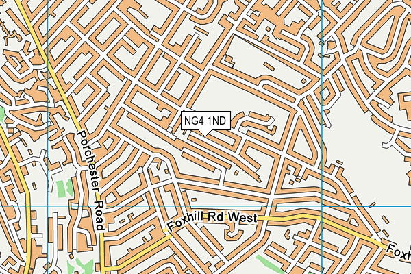 NG4 1ND map - OS VectorMap District (Ordnance Survey)