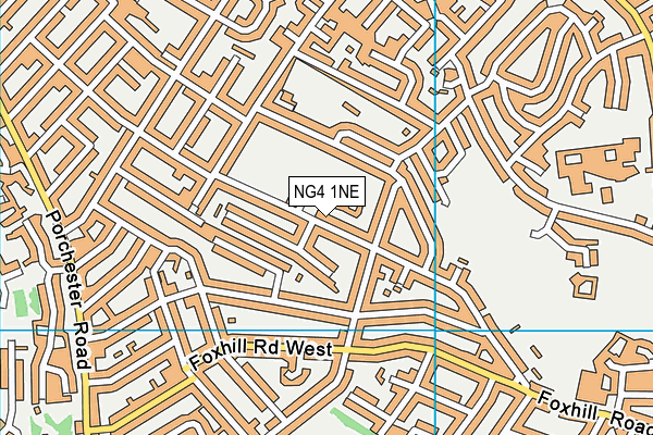 NG4 1NE map - OS VectorMap District (Ordnance Survey)