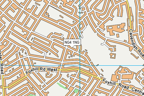 NG4 1NG map - OS VectorMap District (Ordnance Survey)