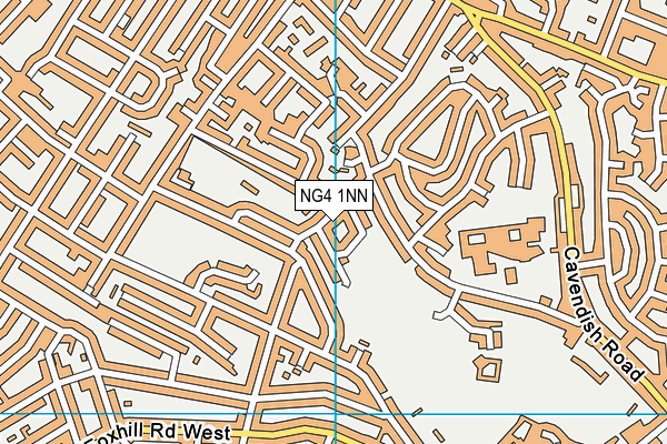 NG4 1NN map - OS VectorMap District (Ordnance Survey)