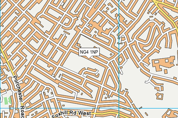 NG4 1NP map - OS VectorMap District (Ordnance Survey)