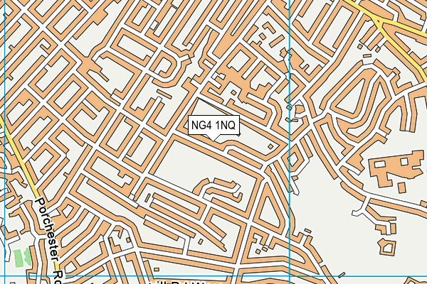 NG4 1NQ map - OS VectorMap District (Ordnance Survey)