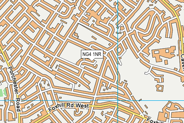 NG4 1NR map - OS VectorMap District (Ordnance Survey)