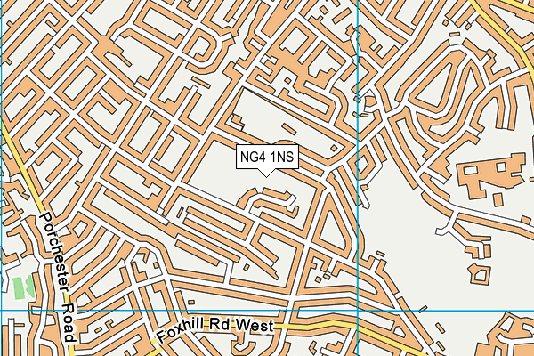 NG4 1NS map - OS VectorMap District (Ordnance Survey)