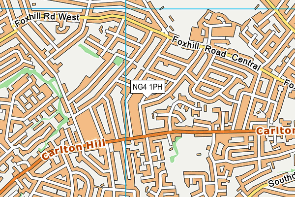 NG4 1PH map - OS VectorMap District (Ordnance Survey)