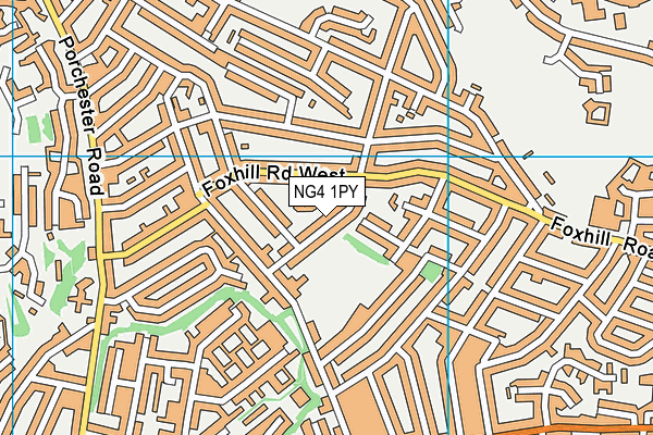 NG4 1PY map - OS VectorMap District (Ordnance Survey)