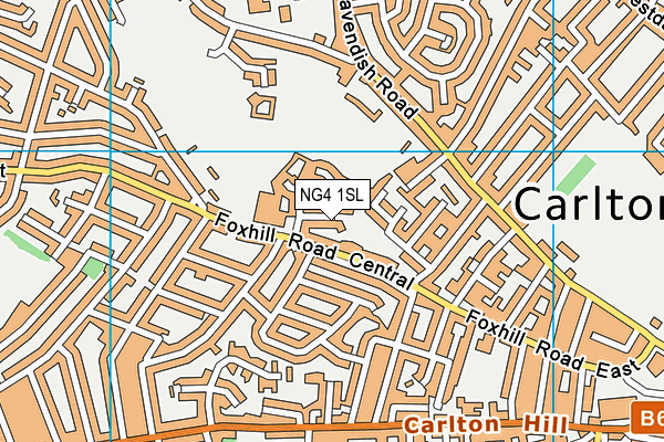 NG4 1SL map - OS VectorMap District (Ordnance Survey)