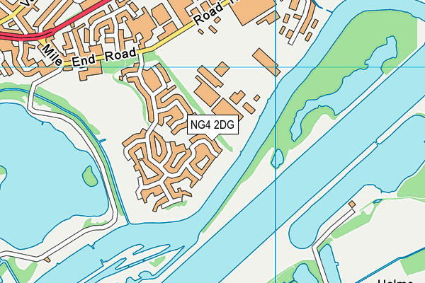 NG4 2DG map - OS VectorMap District (Ordnance Survey)