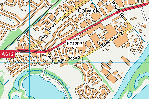 NG4 2DP map - OS VectorMap District (Ordnance Survey)