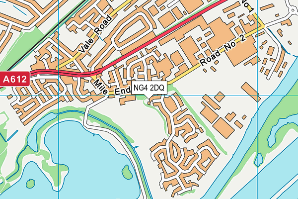 NG4 2DQ map - OS VectorMap District (Ordnance Survey)