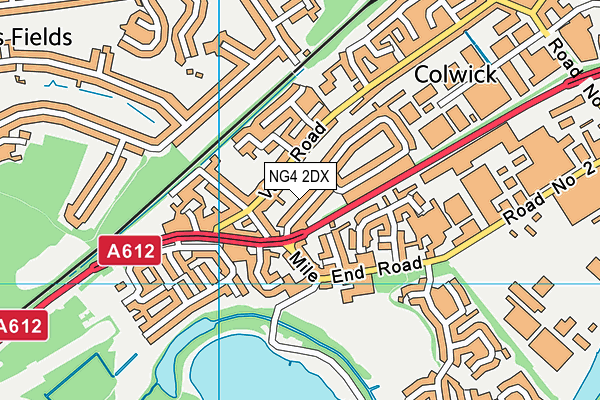 NG4 2DX map - OS VectorMap District (Ordnance Survey)