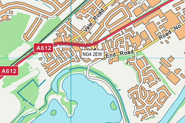 NG4 2EW map - OS VectorMap District (Ordnance Survey)