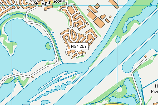 NG4 2EY map - OS VectorMap District (Ordnance Survey)