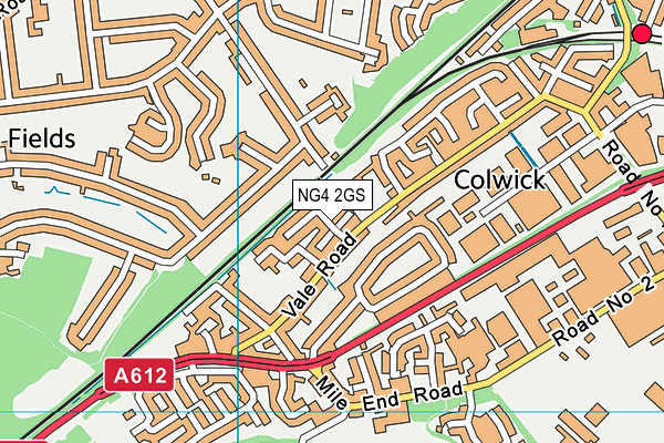 NG4 2GS map - OS VectorMap District (Ordnance Survey)