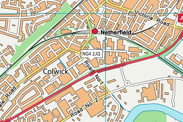 NG4 2JQ map - OS VectorMap District (Ordnance Survey)