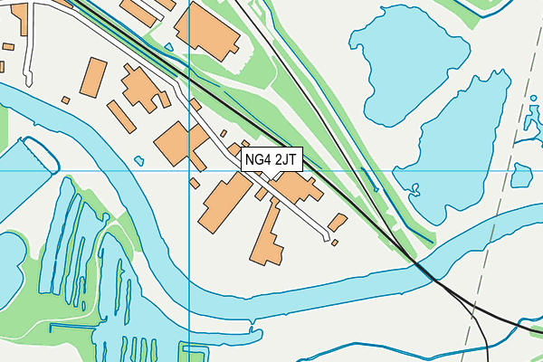 NG4 2JT map - OS VectorMap District (Ordnance Survey)