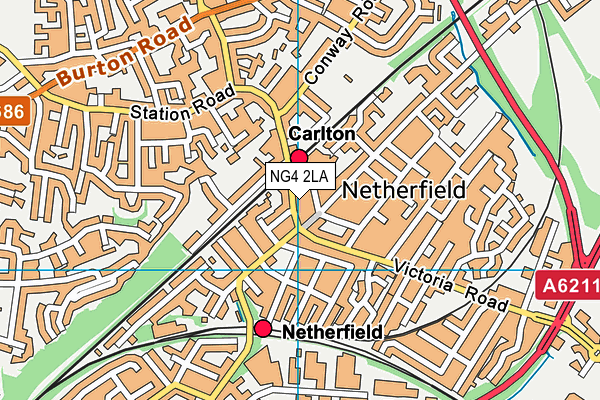 Map of NISALOCAL NETHERFIELD LTD at district scale