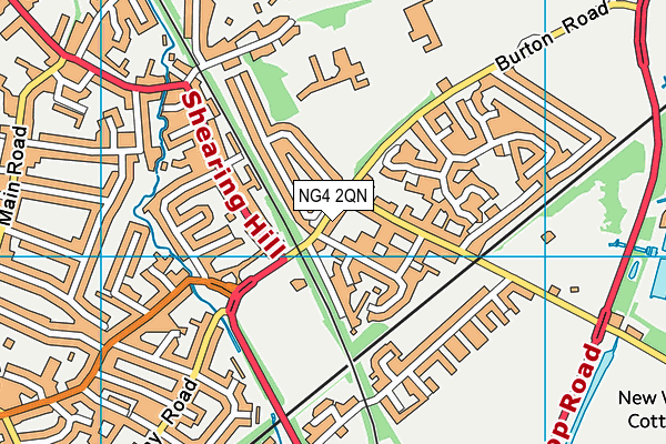 NG4 2QN map - OS VectorMap District (Ordnance Survey)