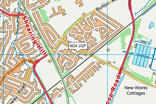 NG4 2QP map - OS VectorMap District (Ordnance Survey)