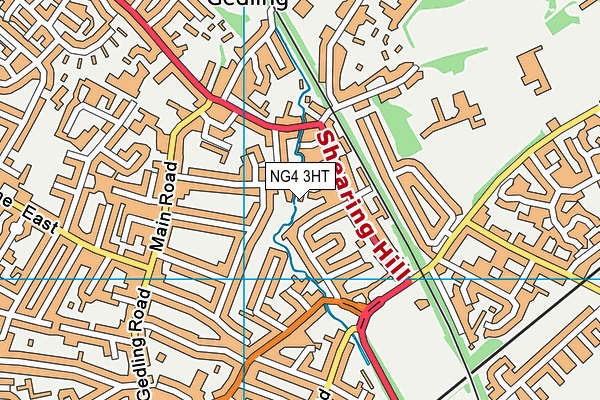 NG4 3HT map - OS VectorMap District (Ordnance Survey)