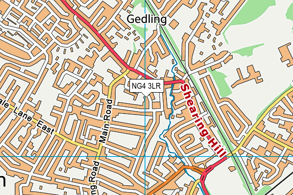 NG4 3LR map - OS VectorMap District (Ordnance Survey)