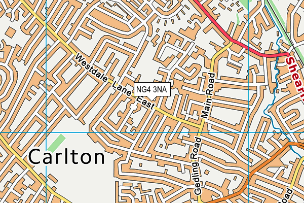 NG4 3NA map - OS VectorMap District (Ordnance Survey)