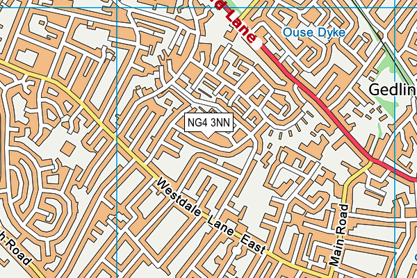 NG4 3NN map - OS VectorMap District (Ordnance Survey)