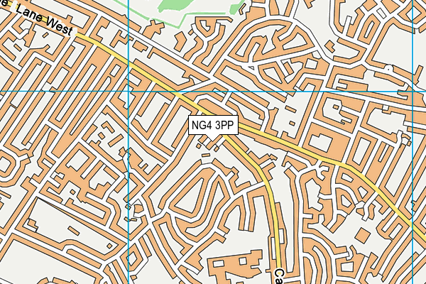 NG4 3PP map - OS VectorMap District (Ordnance Survey)