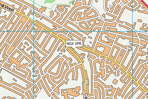 NG4 3PR map - OS VectorMap District (Ordnance Survey)