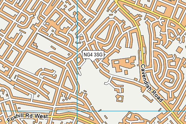 NG4 3SG map - OS VectorMap District (Ordnance Survey)