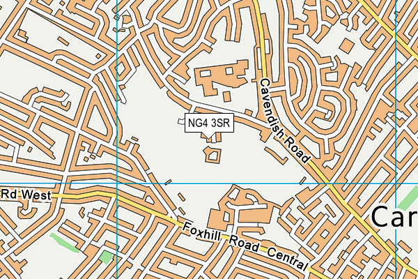 NG4 3SR map - OS VectorMap District (Ordnance Survey)